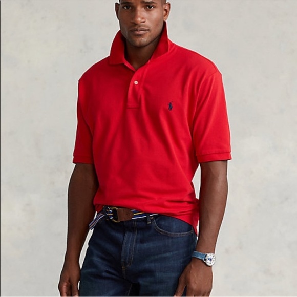 1. Polo by Ralph Lauren Custom Slim Fit Men’s Red. - Picture 1 of 11